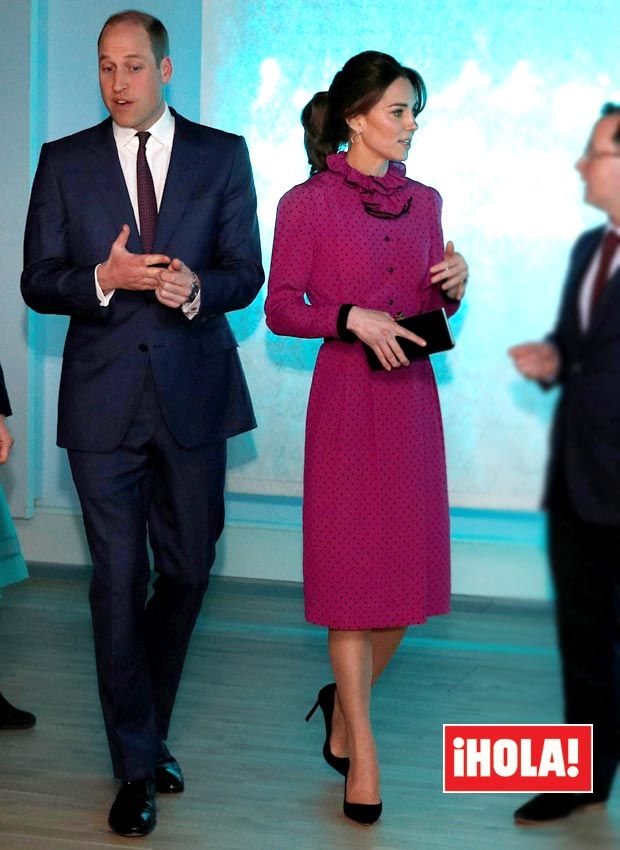 Kate Middleton vestido rosa lunares