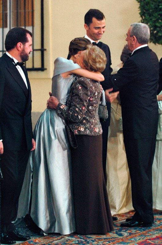 La reina Letizia con su abuela Menchu Álvarez del Valle 