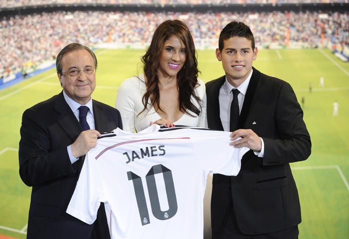 James Rodríguez y Daniela Ospina