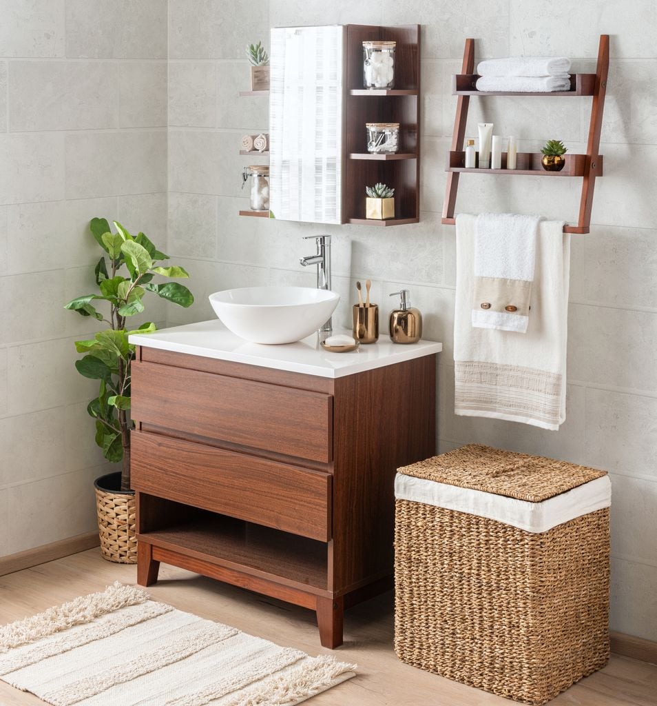 Cuarto de baño perfectamente ordenado