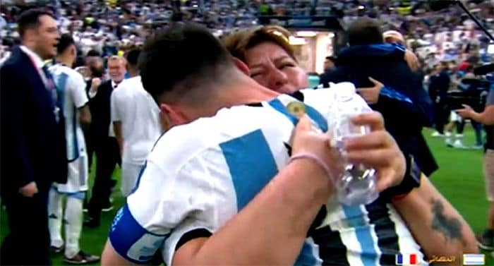 Messi celebra el título mundial