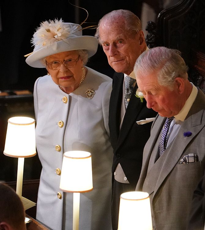 Isabel II, Felipe de Edimburgo y Carlos de Inglaterra