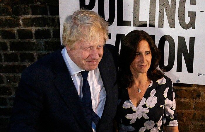 Boris Johnson y Marina Wheeler