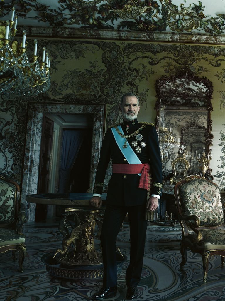 Rey Felipe VI retratado en el Palacio Real por Annie Leibovitz, en 2024