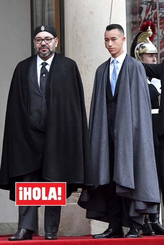 Mohamed VI y su hijo Moulay Hassan