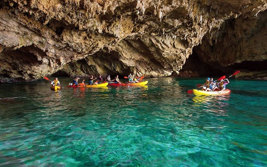 Kayak en las costas de Jávea