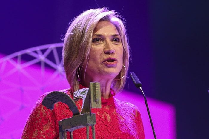 Julia Otero, en la gala de los Premios Ondas