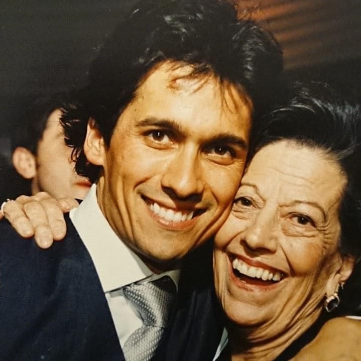 Rafael Araneda y su mamá, Laura