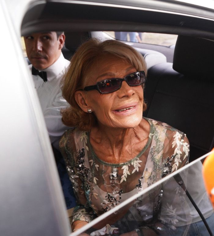 Rosa Valenty en la boda de Isa Pantoja