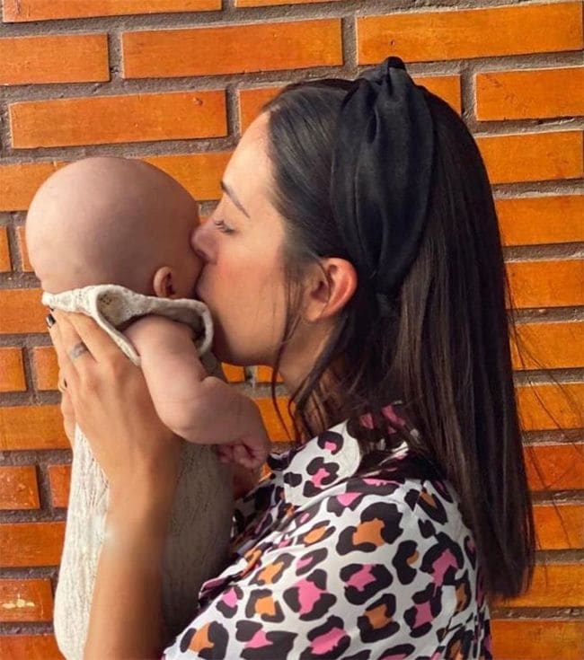 Mirian Ramos con su sobrino René