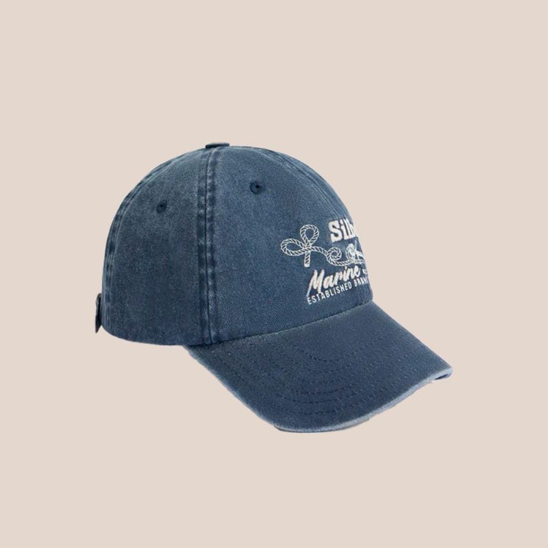 Gorra náutica en azul marino, de Silbon