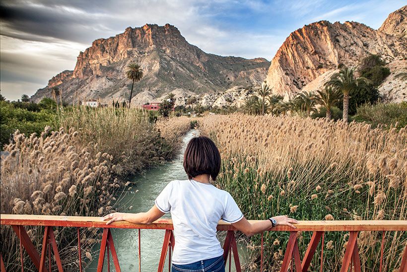 Río Segura a la altura de la localidad de Ojós.