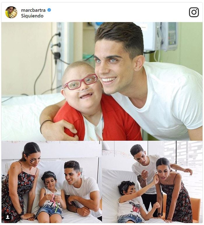 Marc Bartra y Melissa Jiménez cumplen su promesa