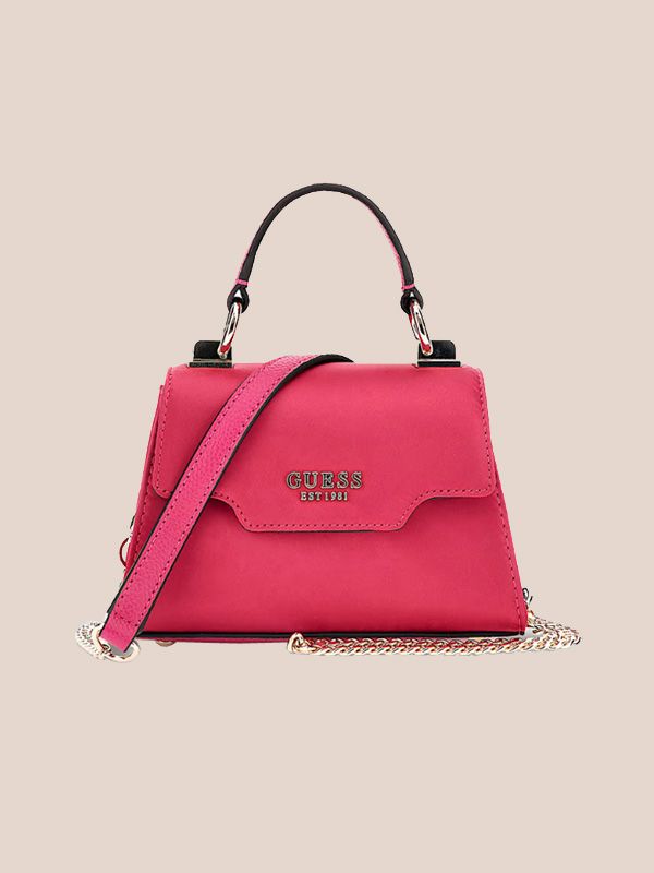 bolso rosa guess