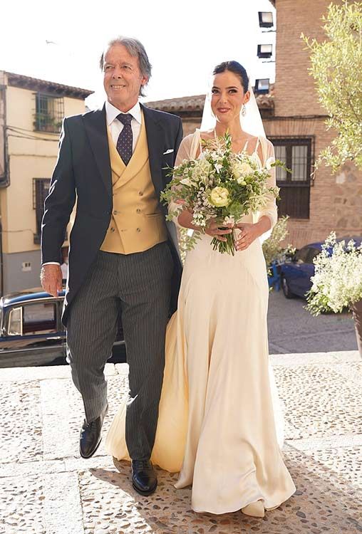 Los duques de Huéscar, entre los invitados a la boda de Jaime Palazuelo y Micaella Rubini 