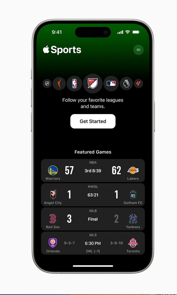 Apple Sports nueva app