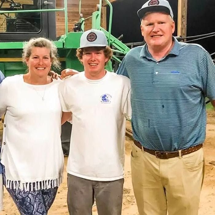 Alex Murdaugh junto a su mujer Maggie y su hijo, Paul 