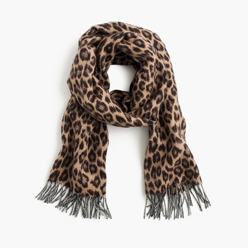 jcrew bufanda leopardo