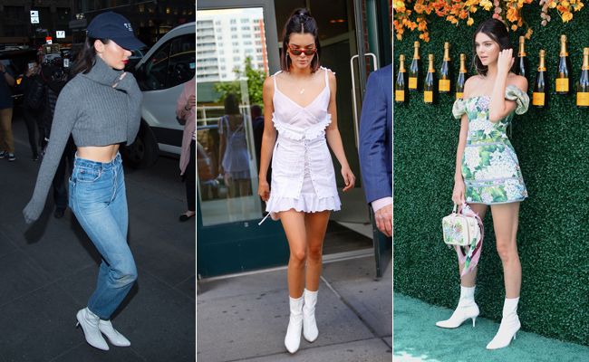 Kendall Jenner y su pasión por los botines blancos