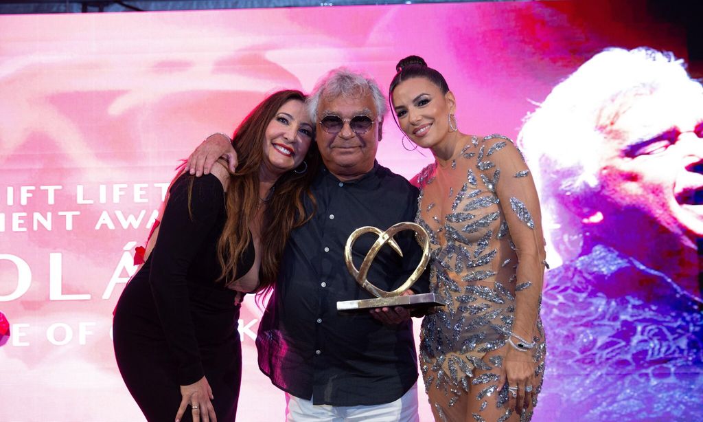 Maria Bravo, Nicolás Reyes ( cantante y fundador Giosy Kings), Eva Longoria