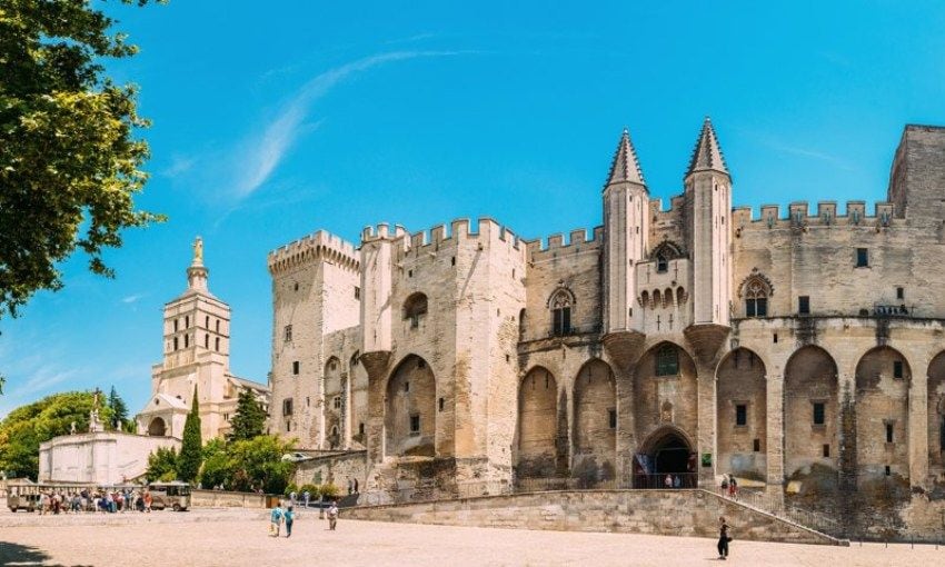 Palacio de los Papas en las ciudad francesa de Aviñón.