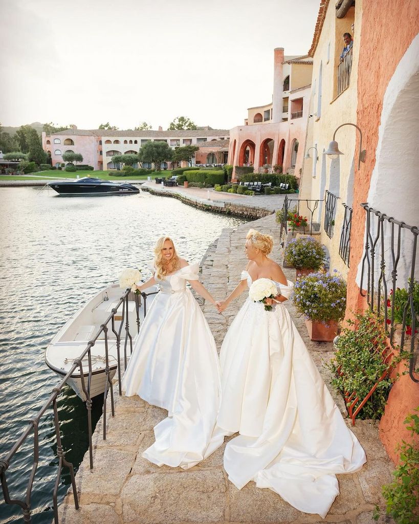 all the details of the wedding of Rebel Wilson and Ramona Agruma in Sardinia