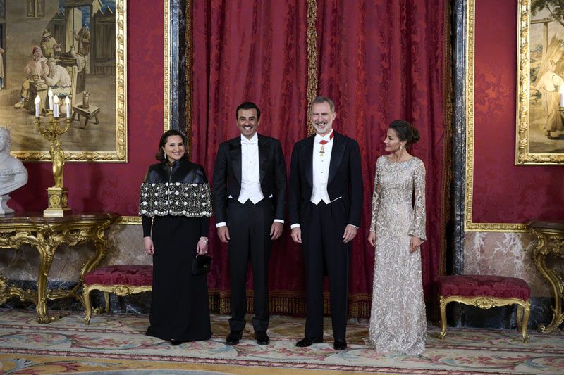 Cena de gala de los Reyes en honor al emir de Catar