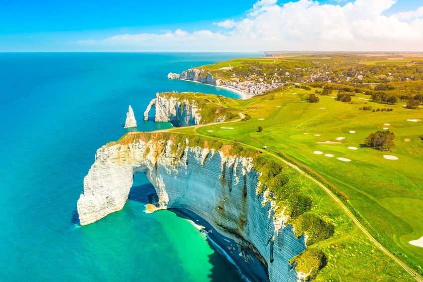 Acantilados de Etretat, Normandía, Francia