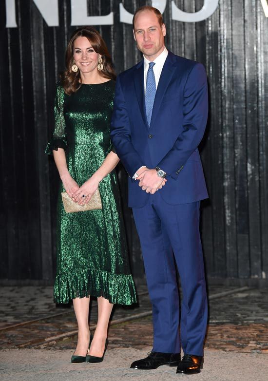 Kate Middleton con vestido verde