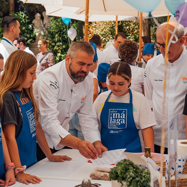 Cocineros con niños 