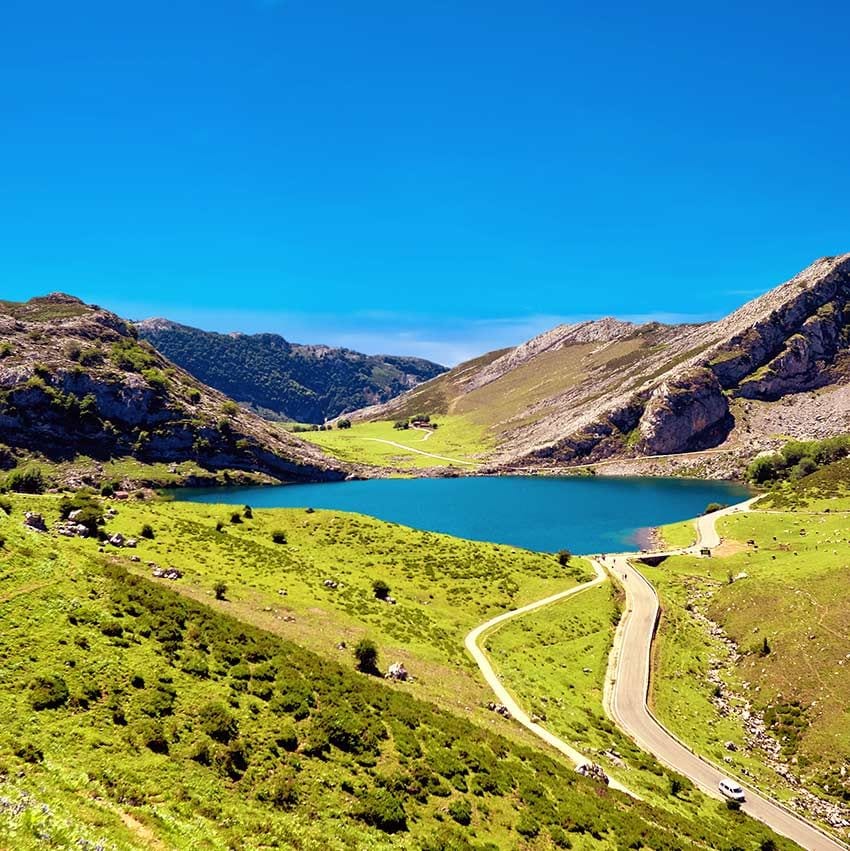 Vistas desde la Ercina, Lagos de Covadonga