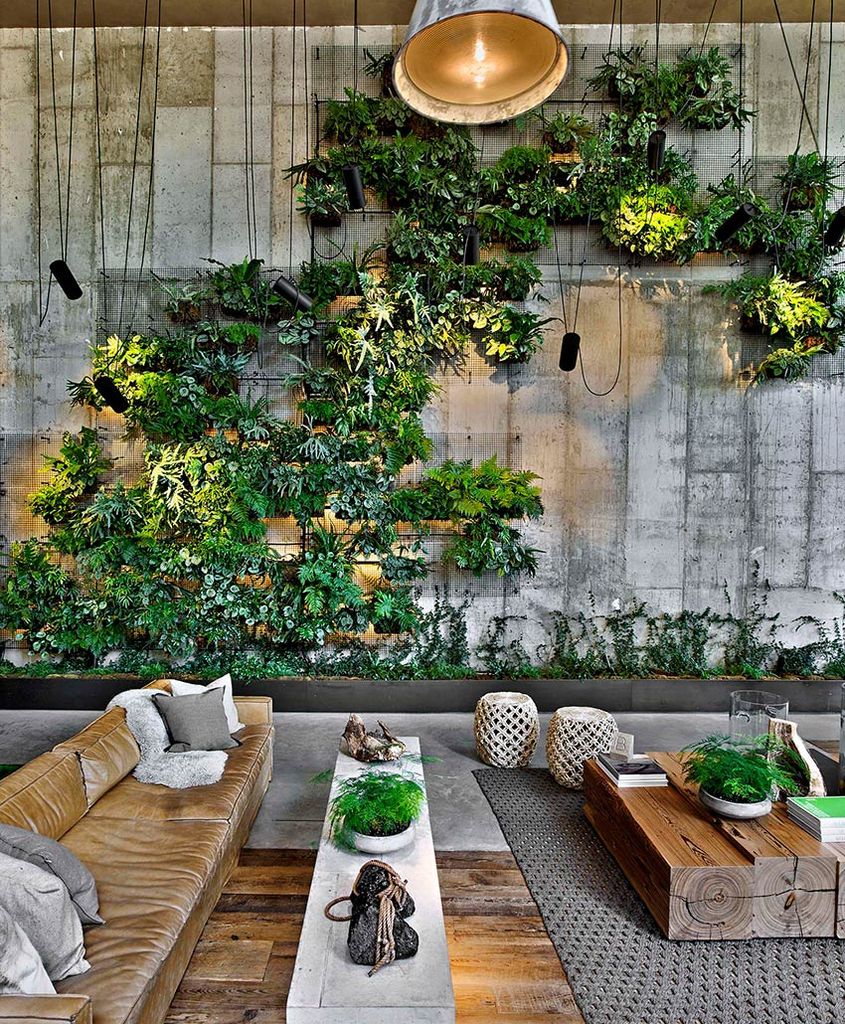 biophilic design lobby green wall