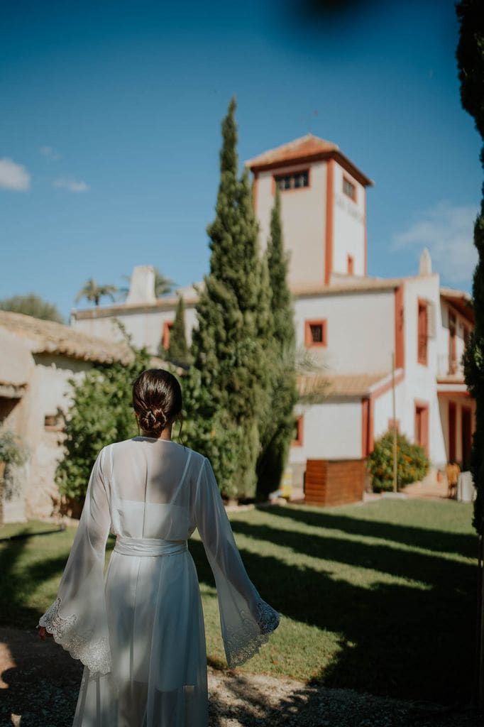 La boda de Raquel en Elche moño trenzado