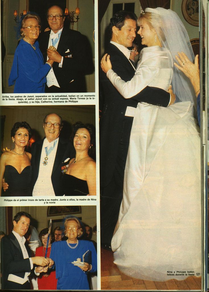 Boda de Philippe Junot con Nina Wendelboe-Larsen en ¡HOLA! 1987