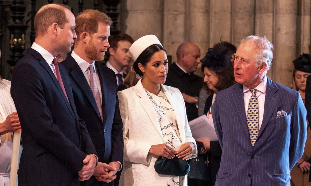 her majesty met with william charles and harry on january 13 to discuss the sussexes