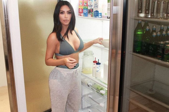 Kim Kardashian alimentos nevera