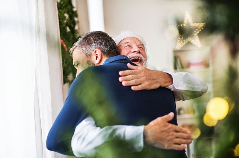 getty abrazo navidad