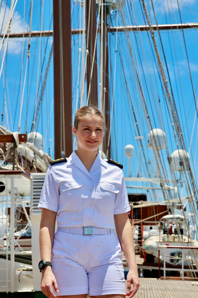 La princesa Leonor, a bordo del buque escuela en una imagen de archivo