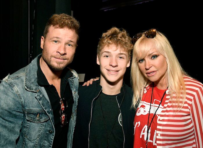 Brian Littrell y su familia