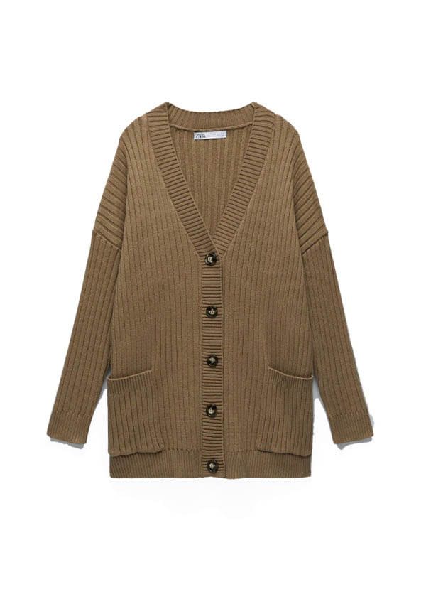 cardigan punto zara