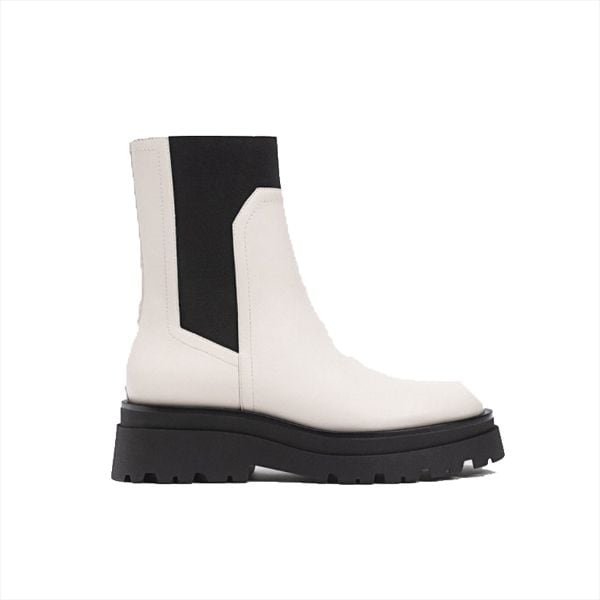 botines blancos stradivarius