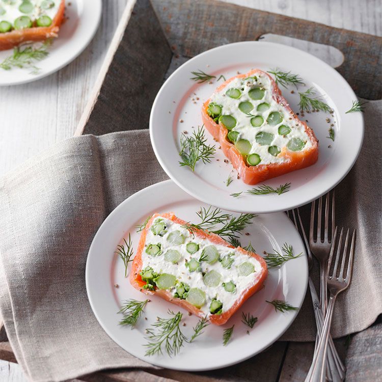 Terrina de salmón y espárragos