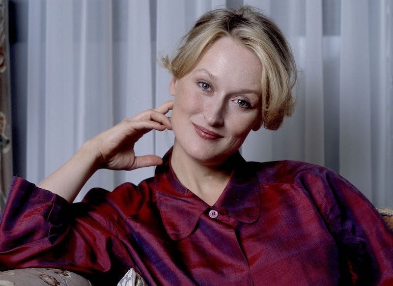 Meryl  Streep hace algunas décadas.