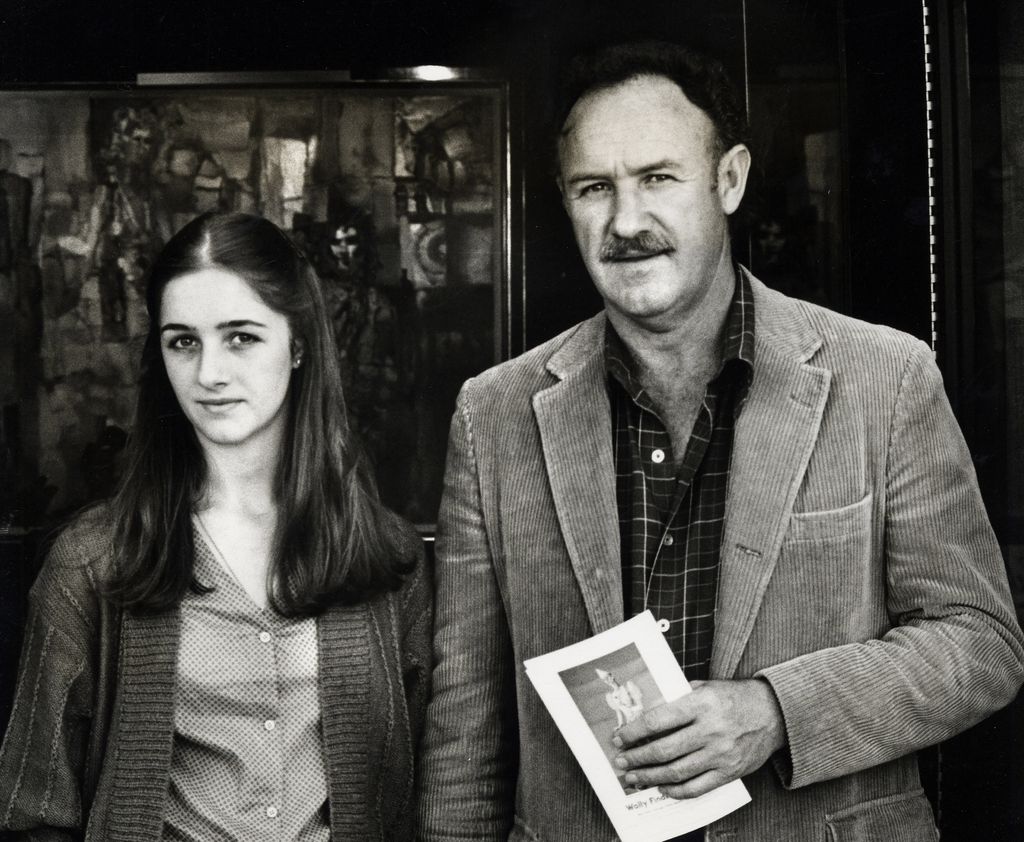 Gene Hackman, junto a su hija Leslie en 1979