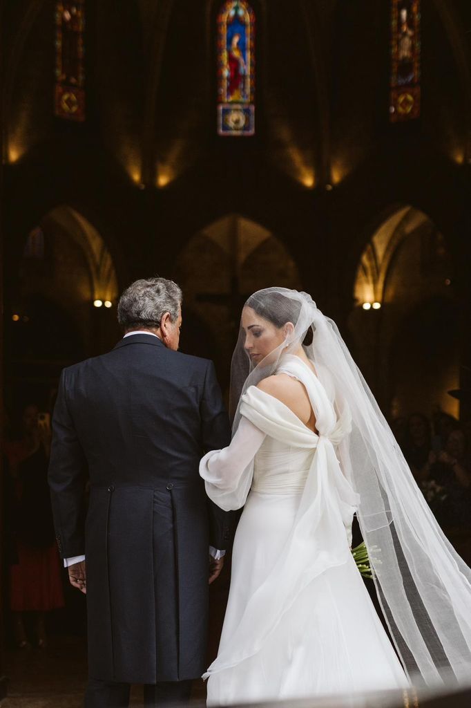 Vestido de novia de Cristina Calatrava de Álex Vidal