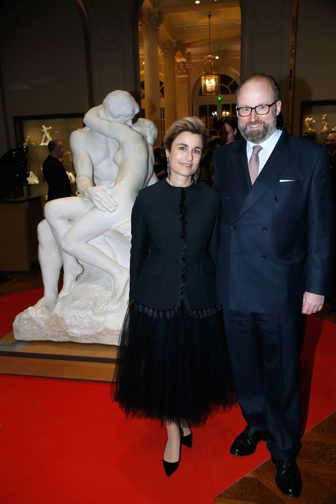 El Príncipe Roberto de Luxemburgo y la Princesa Julia de Nassau asisten a la recepción ofrecida por el Gran Duque Enrique de Luxemburgo, Rey de Francia, en el Museo Rodin