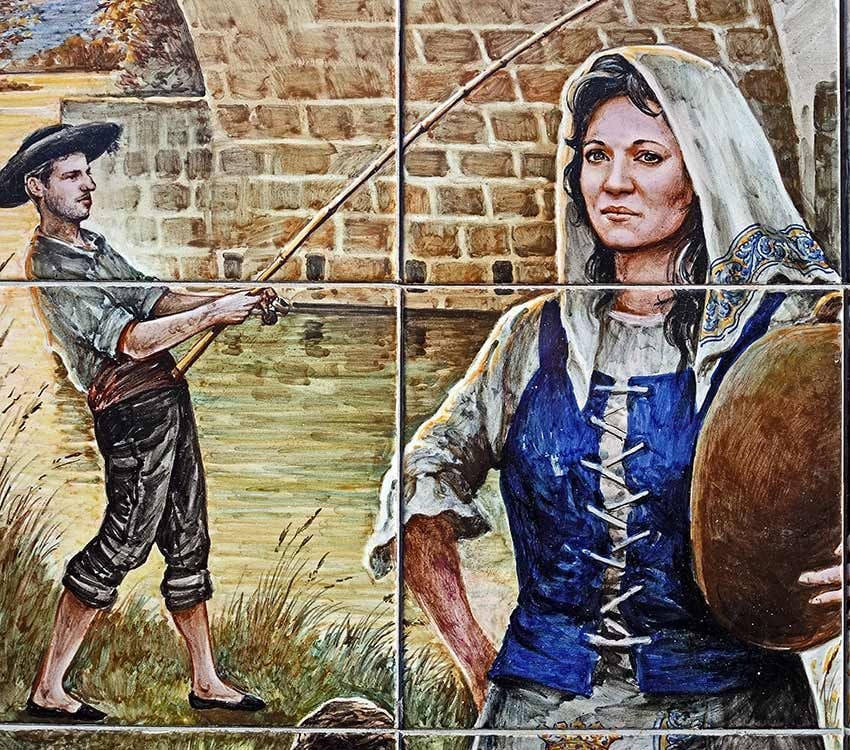 14 talavera de la reina mural de ceramica homenaje a los pescadores del tajo