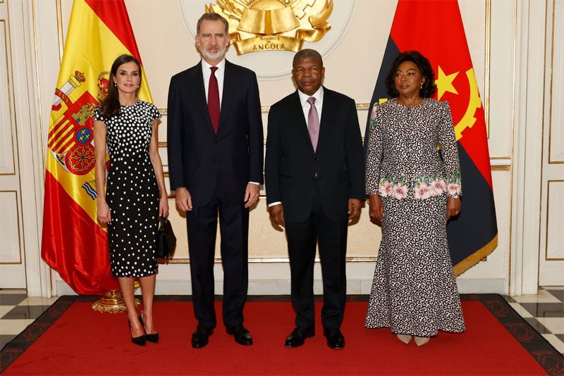 Los reyes Felipe y Letizia en Angola