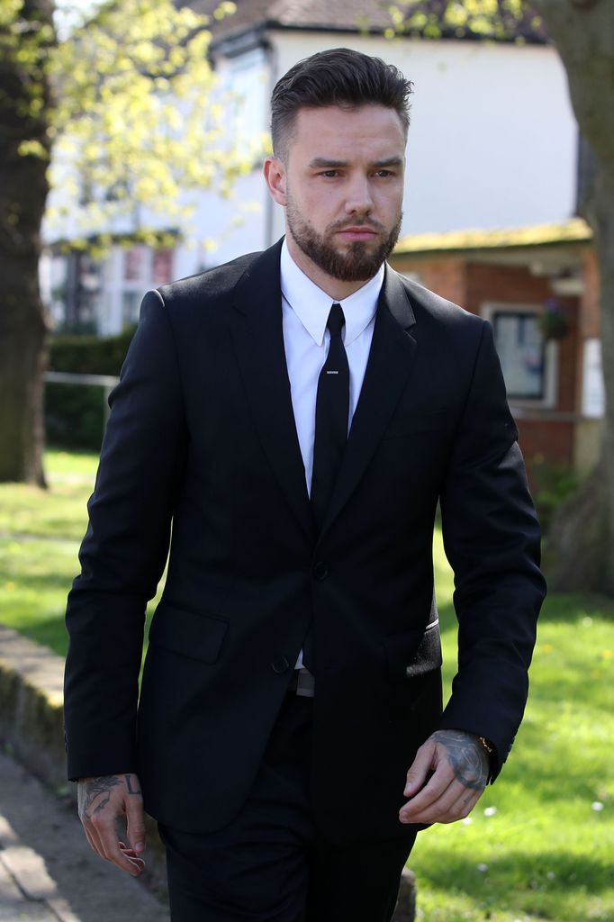 Liam Payne en el funeral de Tom Parker en Orpington, Inglaterra, el 20 de abril de 2022