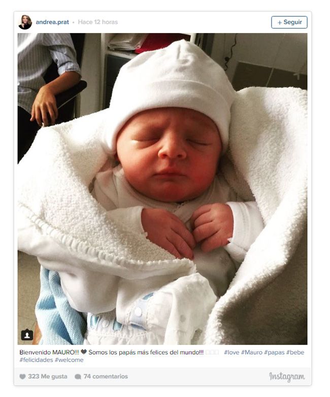 Andrea Prat y Jacobo Millán han dado la bienvenida a su primer hijo, una feliz noticia que han compartido con todos sus seguidores de las redes sociales. “¡Bienvenido Mauro! 💙 ¡Somos los papás más felices del mundo!”, escribía Andrea en su cuenta de Instagram junto a esta foto
